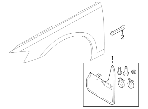 2020 Audi A8 Quattro Exterior Trim - Fender