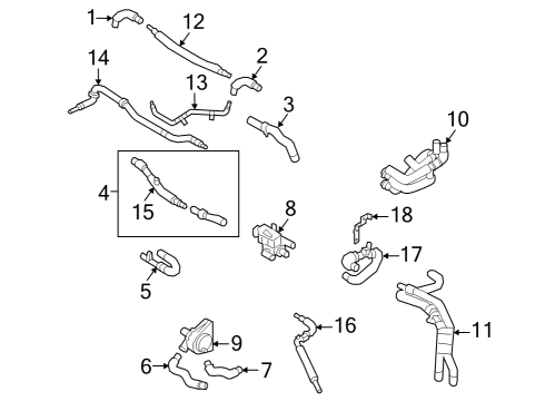 2024 Audi Q8 e-tron Hoses, Lines & Pipes