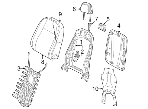 2023 Audi RS3 Front Seat Components