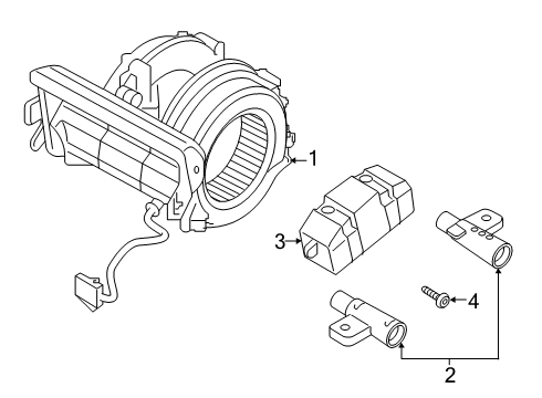 2020 Audi A8 Quattro Blower Motor & Fan