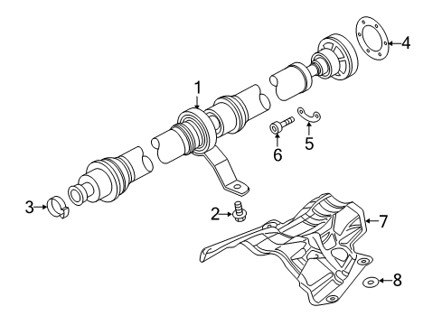 2018 Audi RS7 Drive Shaft - Rear