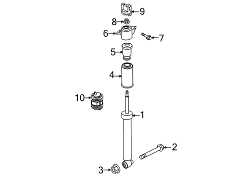 2022 Audi RS7 Sportback Shocks & Components - Rear