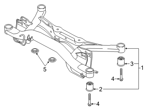 2022 Audi Q3 Suspension Mounting - Rear