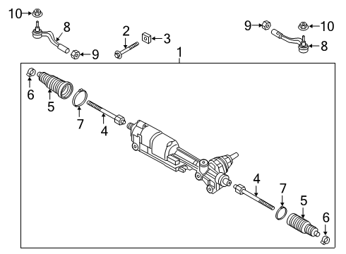 2022 Audi e-tron Quattro Steering Column & Wheel, Steering Gear & Linkage