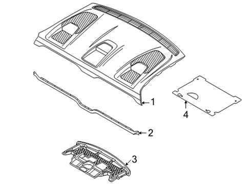 2022 Audi e-tron GT Package Shelf Trim