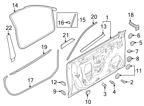 2022 Audi RS5 Sportback Door & Components, Exterior Trim