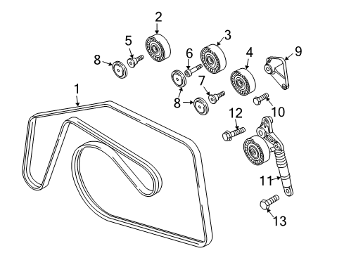 2015 Audi Q7 Serpentine Belt Diagram for 059-903-137-AL