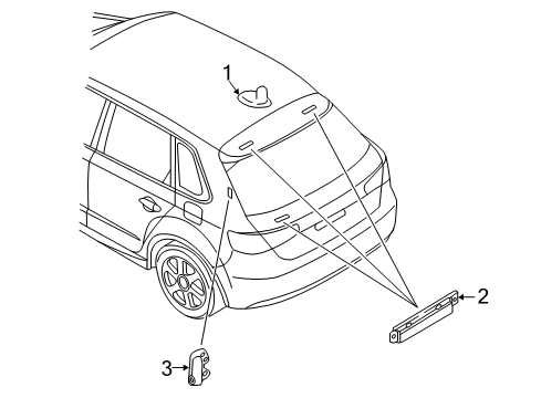 2016 Audi A3 Sportback e-tron Antenna & Radio