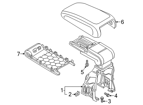 2022 Audi Q3 Armrest