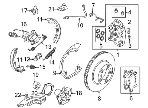 2022 Audi e-tron GT ABS Control Unit Diagram for 9J1-614-095-PY