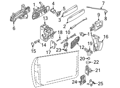 2007 Audi A3 Quattro Front Door - Lock & Hardware