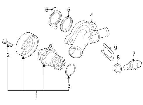 2023 Audi RS3 Water Pump