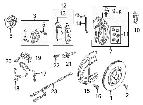 2020 Audi S5 Anti-Lock Brakes Diagram 1