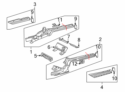 1998 Audi A6 Quattro Rails & Components