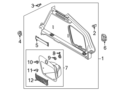 2022 Audi A5 Sportback Trunk Trim