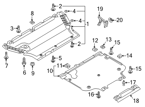 2017 Audi A4 allroad Radiator Support - Splash Shields