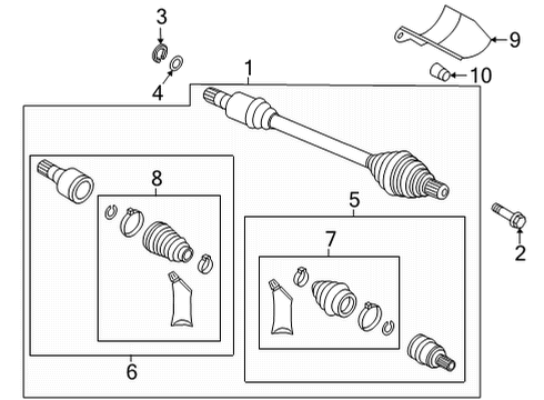 2024 Audi A3 Drive Axles - Front