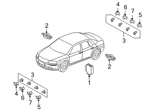 2008 Audi S8 Electrical Components