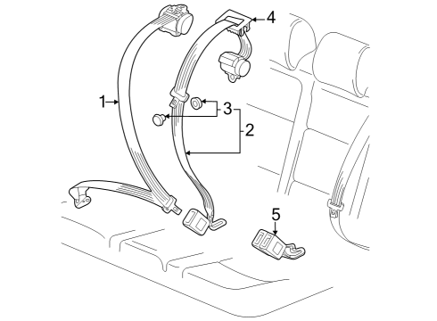 2024 Audi Q4 e-tron Rear Seat Belts