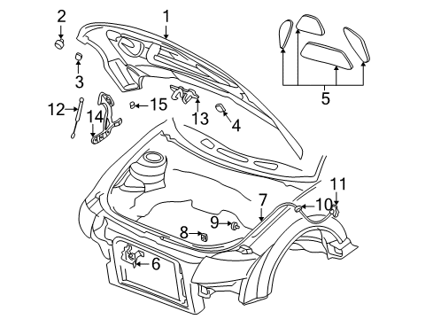 2006 Audi TT Hood & Components