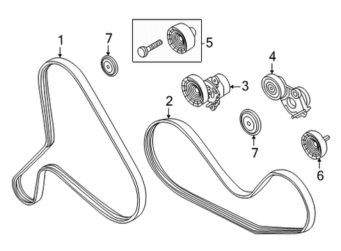 2022 Audi RS5 Belts & Pulleys