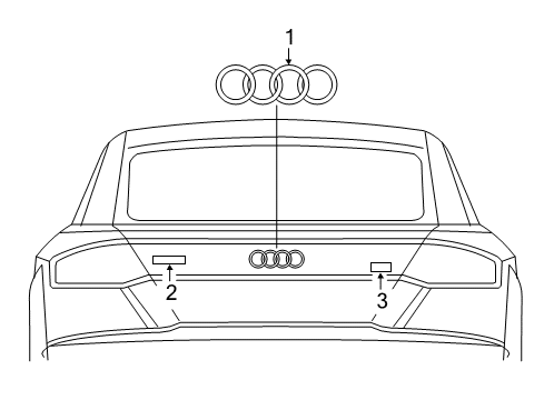 2017 Audi TT Quattro Exterior Trim - Trunk Lid