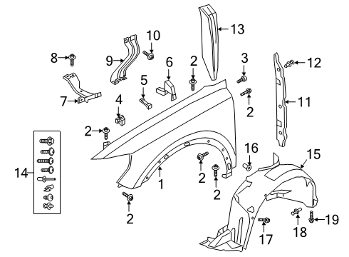 2022 Audi Q3 Fender & Components