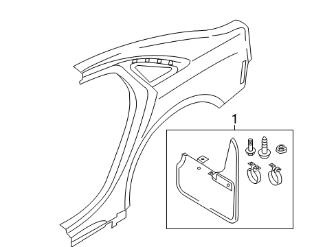 2015 Audi S8 Exterior Trim - Quarter Panel