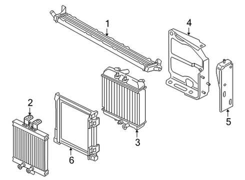 2022 Audi RS5 Radiator & Components