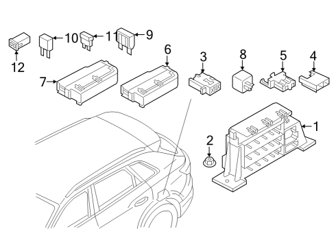 2024 Audi Q8 e-tron Sportback Fuse & Relay Diagram 4