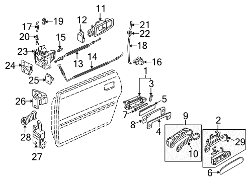 1999 Audi A8 Quattro Door & Components