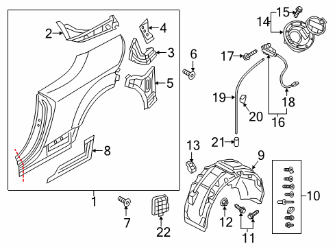 2017 Audi TT Quattro Fuel Door, Electrical Diagram 1