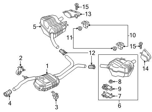 2018 Audi A6 Quattro Exhaust Components