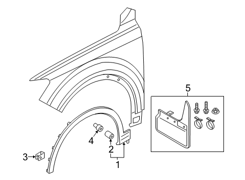 2017 Audi Q7 Exterior Trim - Fender