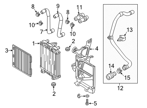 2018 Audi TT Quattro Water Inlet Hose Diagram for 8S0-121-101-B