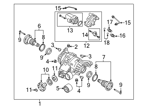 2022 Audi S8 Axle & Differential - Rear