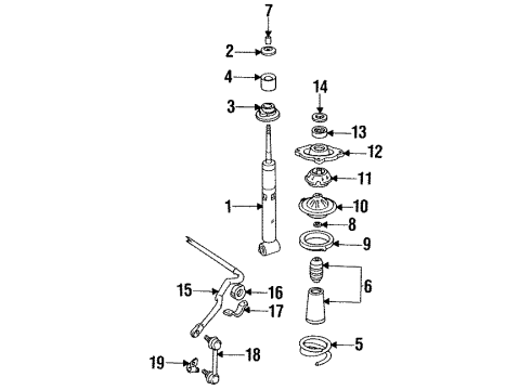 1995 Audi S6 Shocks & Components - Rear