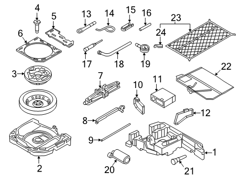 2018 Audi TT RS Quattro Jack & Components