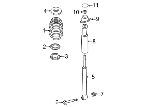 2024 Audi S3 Shocks & Components - Rear