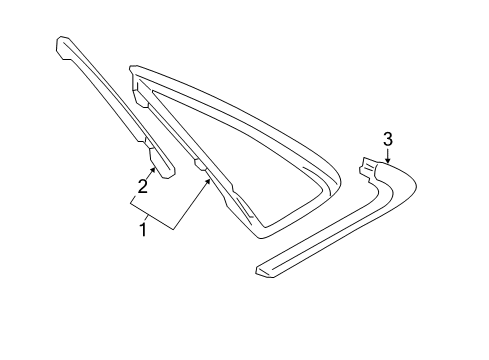 2015 Audi A8 Quattro Quarter Panel - Glass & Hardware