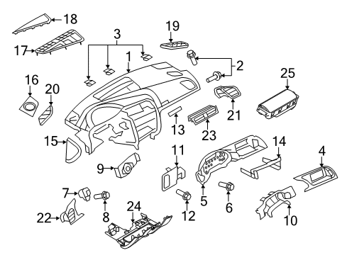 2011 Audi A5 Cluster & Switches, Instrument Panel