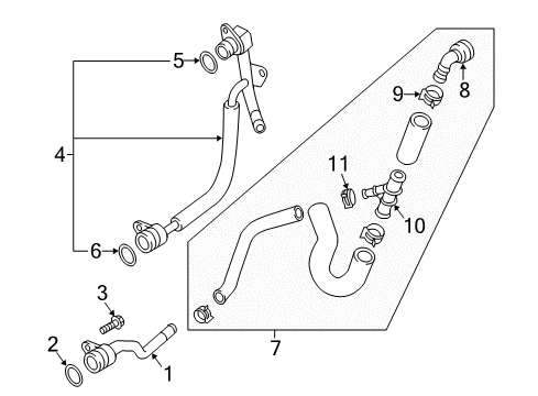 2018 Audi TTS Quattro Hoses, Lines & Pipes Diagram 4