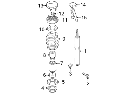 2021 Audi RS6 Avant Struts & Components - Front