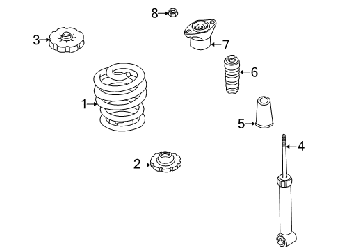 2002 Audi A4 Quattro Shocks & Components - Rear