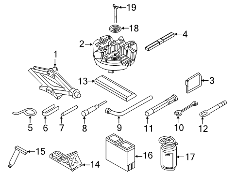 2023 Audi RS Q8 Jack & Components