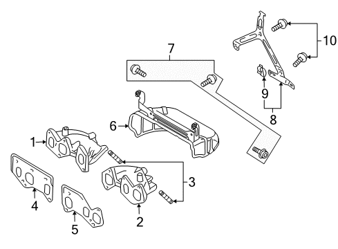 2008 Audi TT Quattro Exhaust Manifold