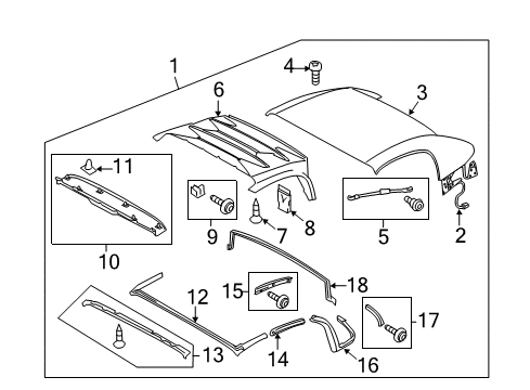 2012 Audi R8 Top Cover & Components