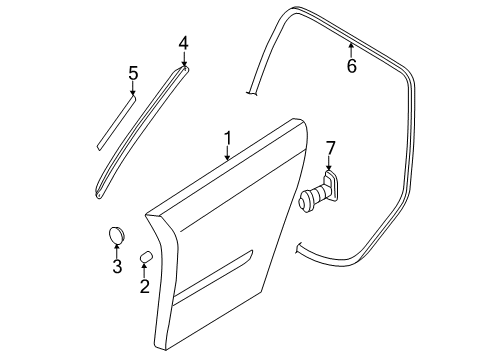 2007 Audi A3 Quattro Rear Door