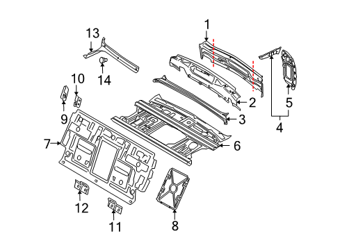 2008 Audi S8 Rear Body