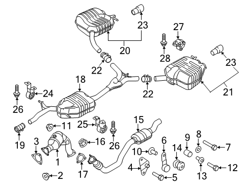 2014 Audi Q5 Exhaust Components